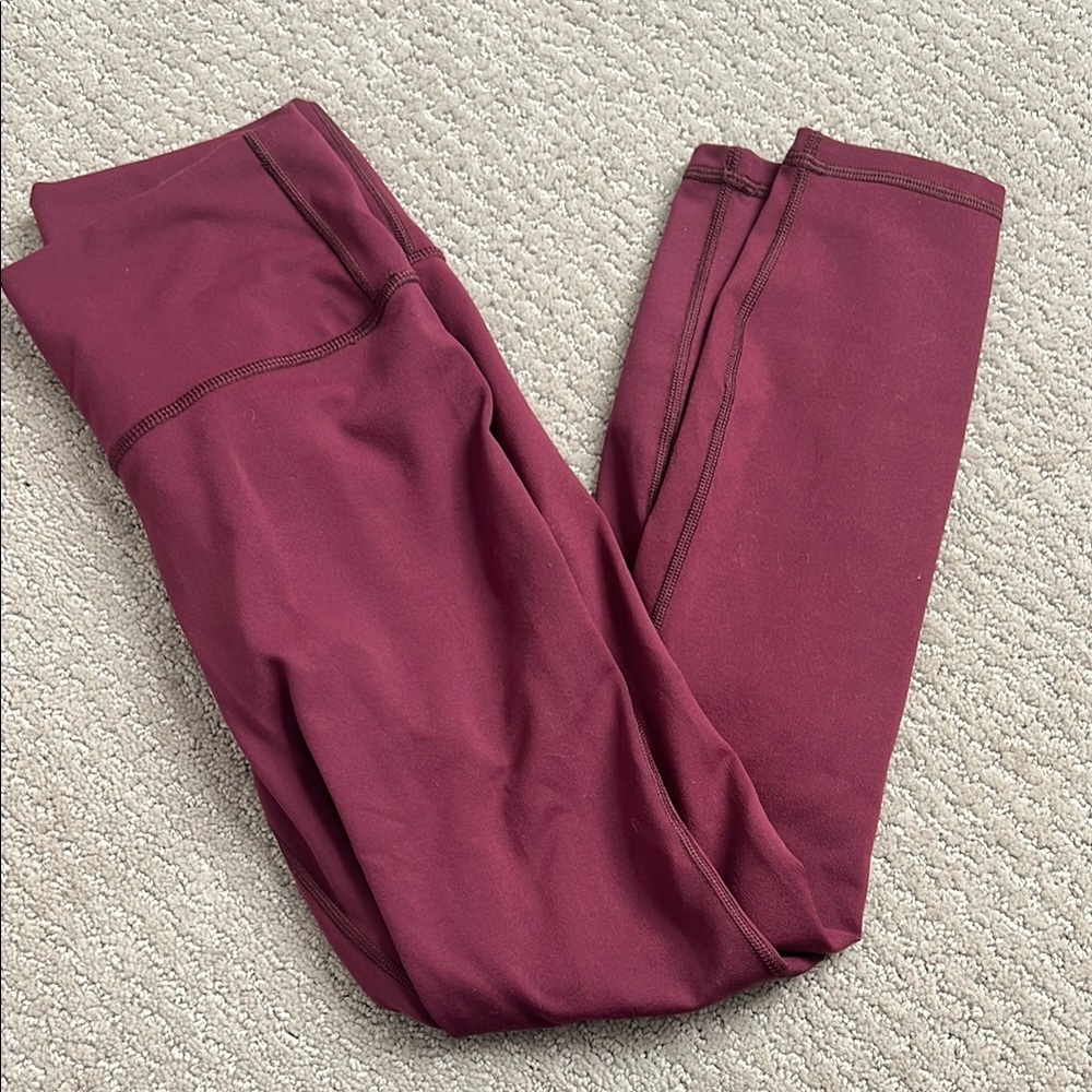 SOLD: Fabletics PowerHold Burgundy Leggings